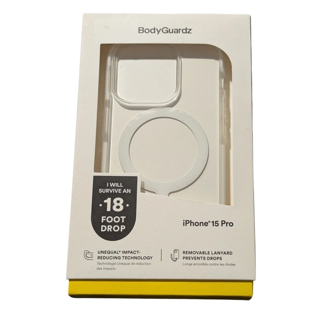 O2. BodyGuardz Ace‎ Pro W/MagSafe Clear Case iPhone 15 Pro (iphone 6.1 Pro 2023)